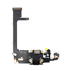 Шлейф Apple iPhone 11 Pro, З роз'ємом на зарядку, З мікрофоном, Сірий