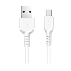 USB кабель Hoco X20 Flash, MicroUSB, 1.0 м., Белый
