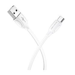 USB кабель Borofone BX19 Benefit, MicroUSB, 1.0 м., Белый