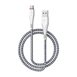 USB кабель Borofone BX25 Powerful, MicroUSB, 1.0 м., Білий
