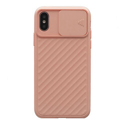 Чохол (накладка) Apple iPhone X / iPhone XS, Carbon Camera Air Case, Рожевий