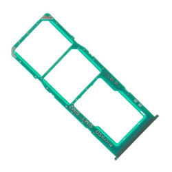 Держатель SIM карты Samsung A507 Galaxy A50s, С разъемом на карту памяти, Зеленый