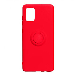 Чехол (накладка) Samsung A715 Galaxy A71, Ring Color, Красный