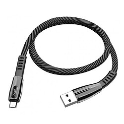 USB кабель Hoco U70 Splendor, MicroUSB, 1.2 м., Черный
