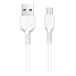 USB кабель Hoco X20 Flash, MicroUSB, 2.0 м., Белый