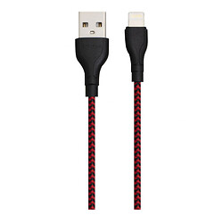 USB кабель Borofone BX39 Beneficial Apple iPhone SE 2022 / iPhone 14 Pro Max / iPhone 14 Plus / iPhone 14 Pro / iPhone 14 / iPhone 13 Pro / iPhone 13 Mini / iPhone 13 / iPhone 13 Pro Max / iPhone 12 Mini / iPhone 12 Pro Max, Lightning, Чорний