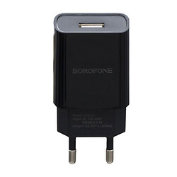 МЗП Borofone BA20A, MicroUSB, З кабелем, 2.4 A, Чорний