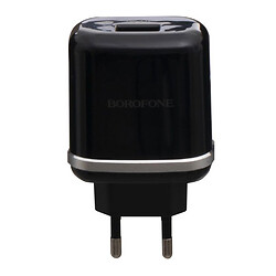 СЗУ Borofone BA36A QC3.0, С кабелем, MicroUSB, 3.0 A, Черный