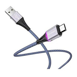 USB кабель Borofone BU25, MicroUSB, 1.2 м., Синій