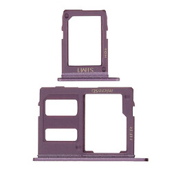 Тримач SIM картки Samsung J600 Galaxy J6 / J810 Galaxy J8, З роз'ємом на карту пам'яті, Фіолетовий