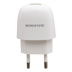 МЗП Borofone BA49A, MicroUSB, З кабелем, 2.1 A, Білий