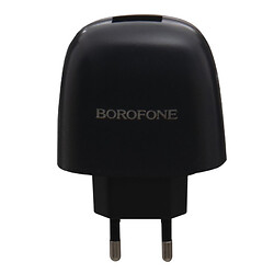 СЗУ Borofone BA49A, С кабелем, MicroUSB, 2.1 A, Черный