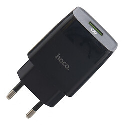 СЗУ Hoco C72Q Glorious QC3.0, С кабелем, MicroUSB, 3.0 A, Черный