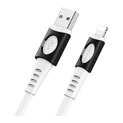 USB кабель Borofone BX35 Apple iPhone SE 2022 / iPhone 14 Pro Max / iPhone 14 Plus / iPhone 14 Pro / iPhone 14 / iPhone 13 Pro / iPhone 13 Mini / iPhone 13 / iPhone 13 Pro Max / iPhone 12 Mini / iPhone 12 Pro Max / iPhone 12 Pro, Lightning, 1.0 м., Белый