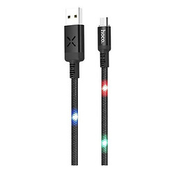 USB кабель Hoco U63 Spirit, MicroUSB, 1.2 м., Чорний