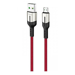 USB кабель Hoco U68 Gusto, MicroUSB, 1.2 м., Червоний