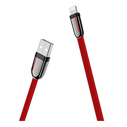 USB кабель Hoco U74 Grand Apple iPhone SE 2022 / iPhone 14 Pro Max / iPhone 14 Plus / iPhone 14 Pro / iPhone 14 / iPhone 13 Pro / iPhone 13 Mini / iPhone 13 / iPhone 13 Pro Max / iPhone 12 Mini / iPhone 12 Pro Max, Lightning, 1.2 м., Красный