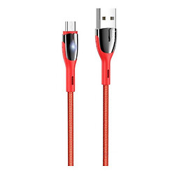 USB кабель Hoco U89 Safeness, MicroUSB, 1.2 м., Красный