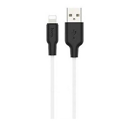 USB кабель Hoco X21 Plus Apple iPhone 15 Plus / iPhone 15 Pro Max / iPhone 15 / iPhone 15 Pro / iPhone SE 2022 / iPhone 14 Pro Max / iPhone 14 Plus / iPhone 14 Pro / iPhone 14 / iPhone 13 Pro / iPhone 13 Mini / iPhone 13, Lightning, 2.0 м., Черный