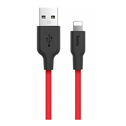 USB кабель Hoco X21 Plus Apple iPhone 15 Plus / iPhone 15 Pro Max / iPhone 15 / iPhone 15 Pro / iPhone SE 2022 / iPhone 14 Pro Max / iPhone 14 Plus / iPhone 14 Pro / iPhone 14 / iPhone 13 Pro / iPhone 13 Mini / iPhone 13, Lightning, 2.0 м., Чорний