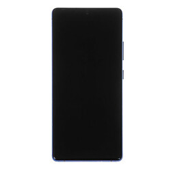 Дисплей (екран) Samsung G770 Galaxy S10 Lite, З сенсорним склом, З рамкою, Super Amoled, Синій