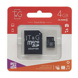 Карта пам'яті T&G microSDHC, 4 Гб.