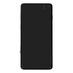 Дисплей (екран) Samsung G973 Galaxy S10, З сенсорним склом, Срібний