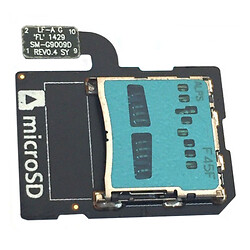 Шлейф Samsung G900H Galaxy S5, З роз'ємом на карту пам'яті