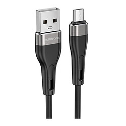 USB кабель Borofone BX46 Rush, MicroUSB, 1.0 м., Черный