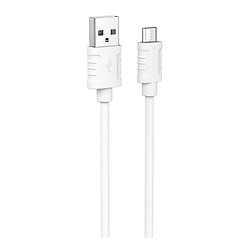 USB кабель Borofone BX52 Airy, MicroUSB, 1.0 м., Білий