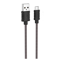 USB кабель Borofone BX52 Airy, MicroUSB, 1.0 м., Черный