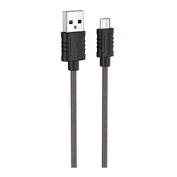 USB кабель Borofone BX52 Airy, MicroUSB, 1.0 м., Черный