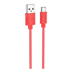 USB кабель Borofone BX52 Airy, Type-C, 1.0 м., Красный