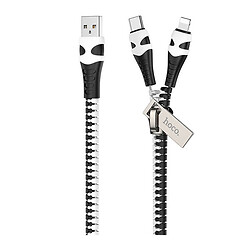 USB кабель Hoco U97 Apple iPhone SE 2022 / iPhone 14 Pro Max / iPhone 14 Plus / iPhone 14 Pro / iPhone 14 / iPhone 13 Pro / iPhone 13 Mini / iPhone 13 / iPhone 13 Pro Max / iPhone 12 Mini / iPhone 12 Pro Max, Type-C, Lightning, 1.0 м., Черный