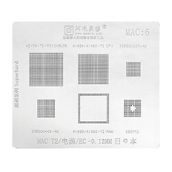 Трафарет Amaoe BGA MAC:6 0.12mm V2.0