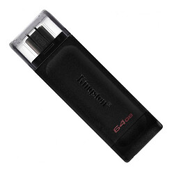 USB Flash Kingston DT70, 64 Гб., Черный