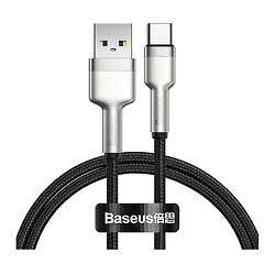 USB кабель Baseus CATJK-A01 Cafule Metal, Type-C, 1.0 м., Чорний