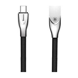 USB кабель Baseus CATXN-01 Zinc Fabric Cloth Weaving, Type-C, 1.0 м., Чорний