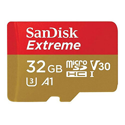 Карта памяти microSDHC SanDisk Extreme A1 V30 UHS-1 U3, 32 Гб.