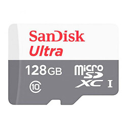 Карта пам'яті microSDXC SanDisk Ultra UHS-1, 128 Гб.