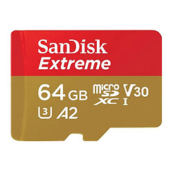 Карта памяти microSDXC SanDisk Extreme For Mobile Gaming A2 V30 UHS-1 U3, 64 Гб.