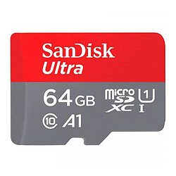 Карта пам'яті microSDXC SanDisk Ultra UHS-1, 64 Гб.