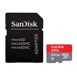 Карта памяти microSDXC SanDisk Ultra UHS-1, 64 Гб.