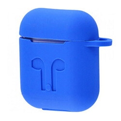 Чохол (накладка) Apple AirPods / AirPods 2, Ultra Thin Silicone Case, Синій