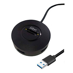 USB Hub Combo, Чорний
