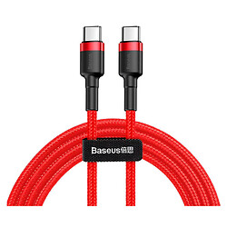 USB кабель Baseus CATKLF-G09 Cafule, Type-C, 1.0 м., Червоний