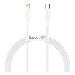 USB кабель Baseus CATLYS-A02 Superior Series Fast Charging Data Apple iPhone SE 2022 / iPhone 14 Pro Max / iPhone 14 Plus / iPhone 14 Pro / iPhone 14 / iPhone 13 Pro / iPhone 13 Mini / iPhone 13 / iPhone 13 Pro Max, Lightning, 1.0 м., Білий