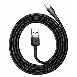 USB кабель Baseus CALKLF-AG1 Cafule Apple iPhone SE 2022 / iPhone 14 Pro Max / iPhone 14 Plus / iPhone 14 Pro / iPhone 14 / iPhone 13 Pro / iPhone 13 Mini / iPhone 13 / iPhone 13 Pro Max / iPhone 12 Mini / iPhone 12 Pro Max, Lightning, 0.5 м., Черный