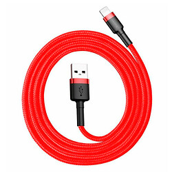 USB кабель Baseus CALKLF-C09 Cafule Apple iPhone SE 2022 / iPhone 14 Pro Max / iPhone 14 Plus / iPhone 14 Pro / iPhone 14 / iPhone 13 Pro / iPhone 13 Mini / iPhone 13 / iPhone 13 Pro Max / iPhone 12 Mini / iPhone 12 Pro Max, Lightning, 2.0 м., Красный