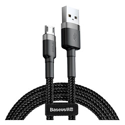 USB кабель Baseus CAMKLF-AG1 Cafule, MicroUSB, 0.5 м., Черный
